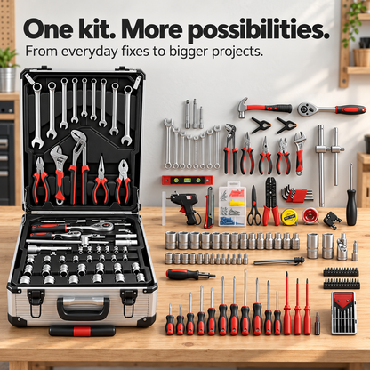 Melvy 899Pcs Mechanic Set