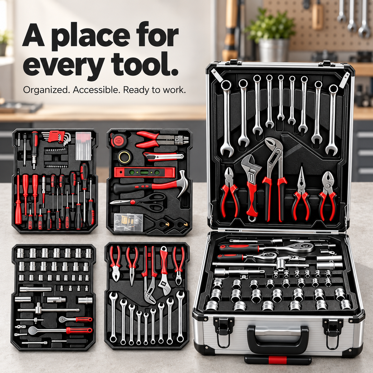 Melvy 899Pcs Mechanic Set